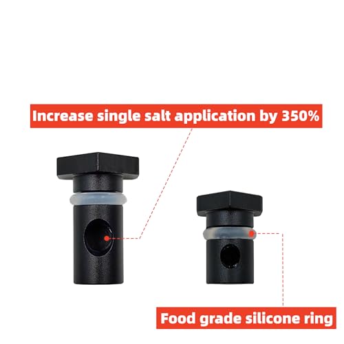 OakMsOik OMO Metal Ieak-proof Bottle (3nd Generation Upgrade Version) (Black high-capacity）(Silver small capacity) Portable Pepper Shaker (2 pack) - Image 3