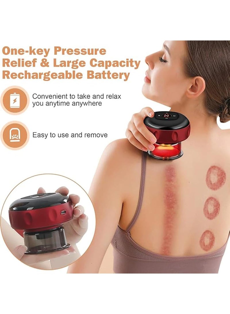 CMGTYYD 5 in 1 Electric Cupping Set, Smart Vacuum Gua Sha Cupping Therapy Massager with 12 Levels Adjustable Temperatures and Remote Control for Back, Neck, Shoulders, Body and Legs ﻿ - Image 5