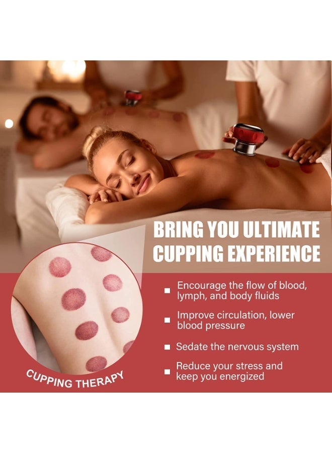 CMGTYYD 5 in 1 Electric Cupping Set, Smart Vacuum Gua Sha Cupping Therapy Massager with 12 Levels Adjustable Temperatures and Remote Control for Back, Neck, Shoulders, Body and Legs ﻿ - Image 3