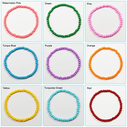 Bala&Fillic White Pearl Color 4mm Seed Beads About 1200pcs/100Grams in Bag, 6/0 Glass Craft Beads for Making Bracelet and Necklace (White Pearl) - Image 5