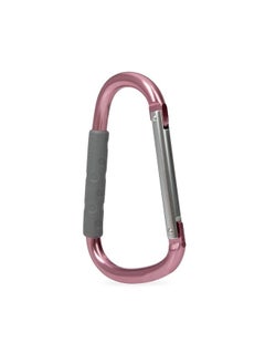 Nuby Large Handy Hook Carabiner Stroller Clip With Textured Soft Grip: Rose Gold  - Image 4