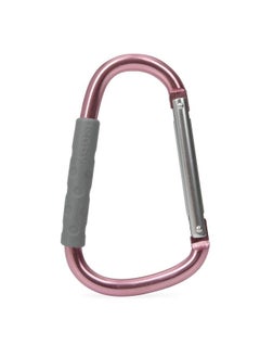 Nuby Large Handy Hook Carabiner Stroller Clip With Textured Soft Grip: Rose Gold  - Image 1