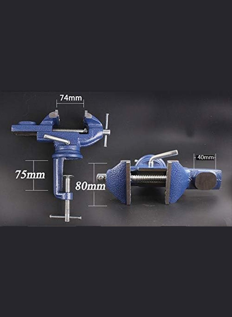 LOOPITYS Home Vise Universal Rotate 360° Work Clamp-On Vise, 3.2" ,Heavy duty table tiger pliers, high load-bearing clamping pliers, industrial maintenance tools, bench pliers - Image 2
