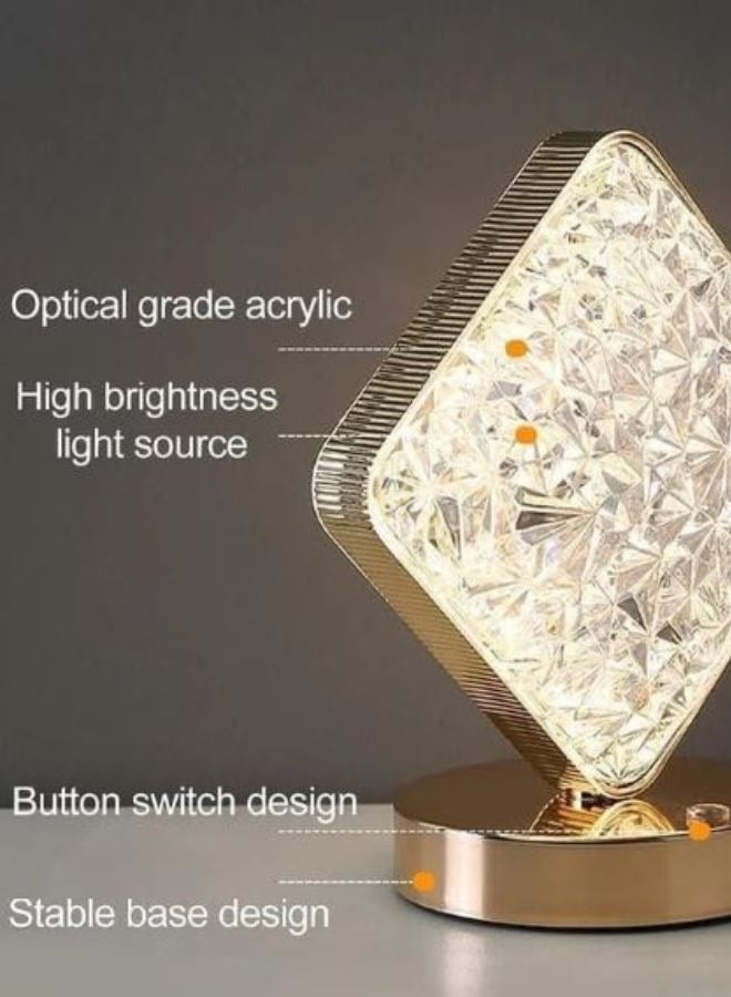 سکیلو مصباح مكتب LED إبداعي على شكل مربع - تصميم فريد من نوعه على شكل قمر أو نجمة أو مربع، إضاءة بيضاء دافئة، مثالي لغرف النوم والحضانة وغرف الأطفال، طراز عصري، فكرة هدية رائعة - Image 2