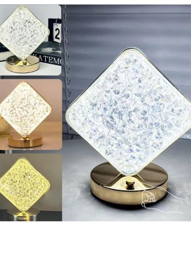 سکیلو مصباح مكتب LED إبداعي على شكل مربع - تصميم فريد من نوعه على شكل قمر أو نجمة أو مربع، إضاءة بيضاء دافئة، مثالي لغرف النوم والحضانة وغرف الأطفال، طراز عصري، فكرة هدية رائعة - Image 5