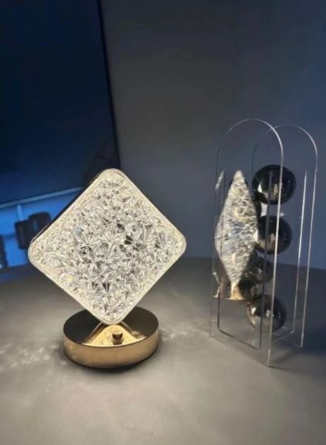 سکیلو مصباح مكتب LED إبداعي على شكل مربع - تصميم فريد من نوعه على شكل قمر أو نجمة أو مربع، إضاءة بيضاء دافئة، مثالي لغرف النوم والحضانة وغرف الأطفال، طراز عصري، فكرة هدية رائعة - Image 3