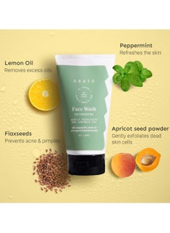 ARATA Arata Natural Refreshing Face Wash (150 Ml)  - Image 4