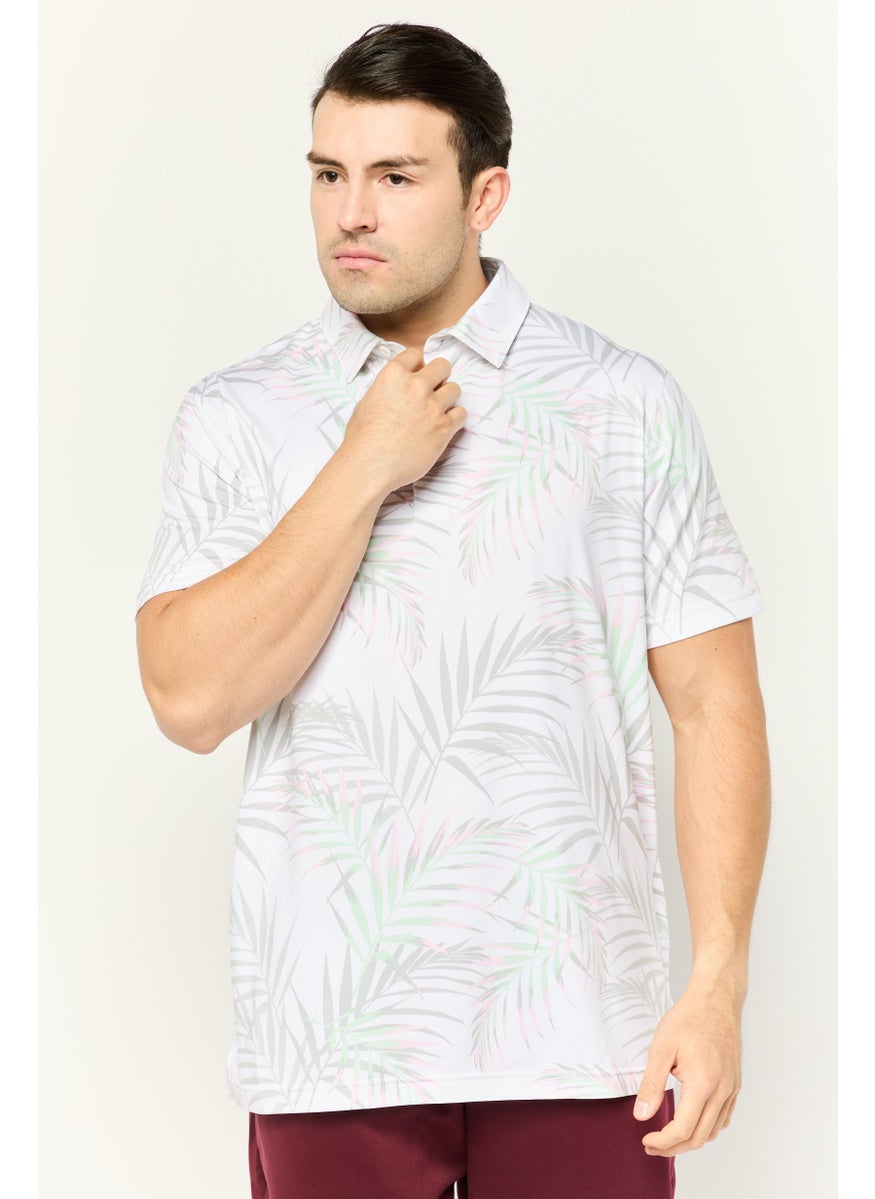 PUMA Men Sportswear Fit Short Sleeves Outdoors Polo Shirts, White  - Image 1