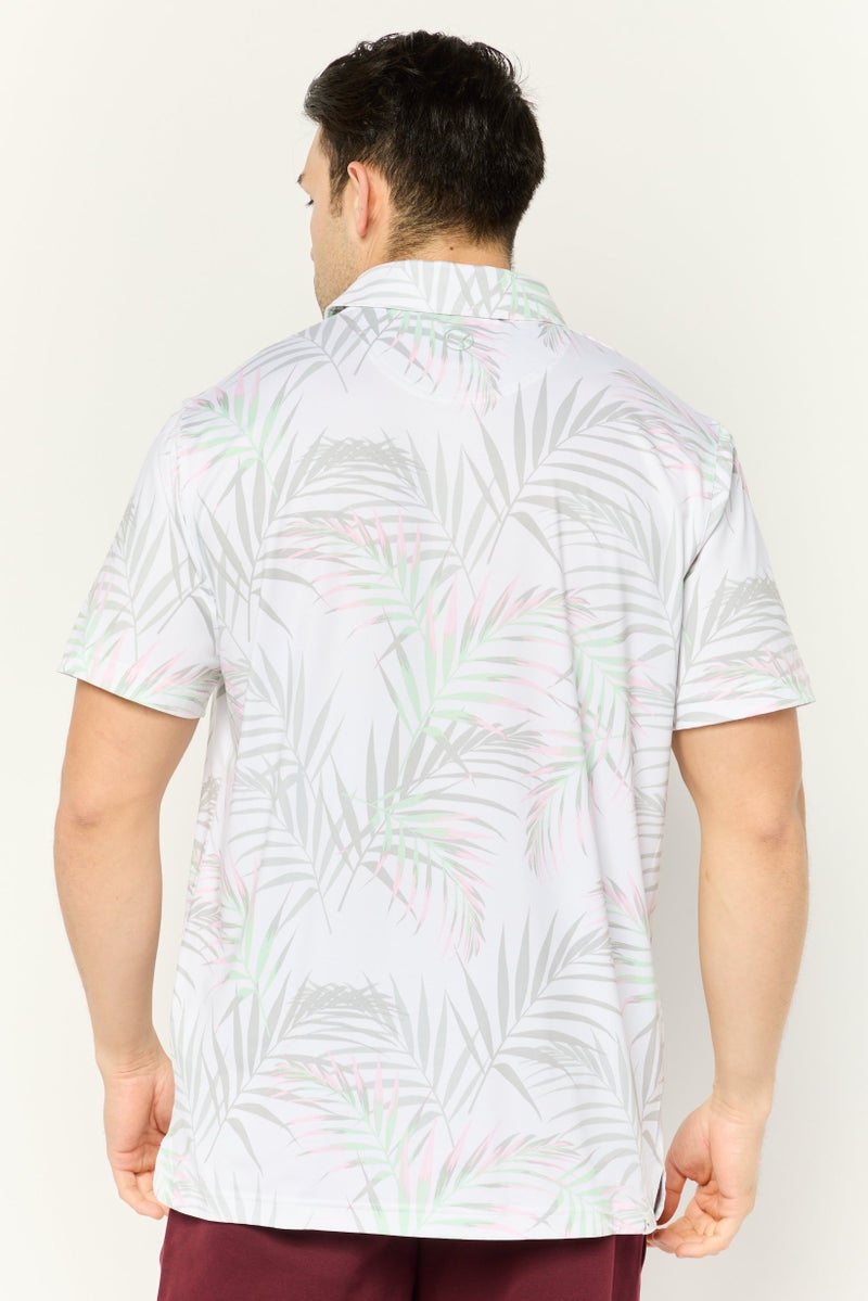 PUMA Men Sportswear Fit Short Sleeves Outdoors Polo Shirts, White - Image 2