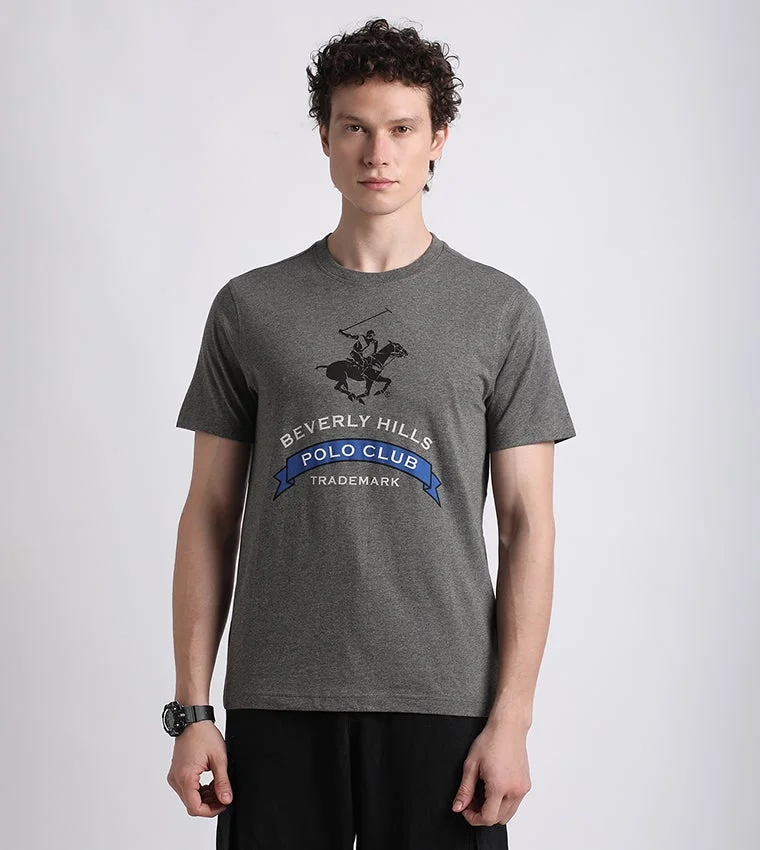 Beverly Hills Polo Club Printed Crew Neck Short Sleeves T-Shirt