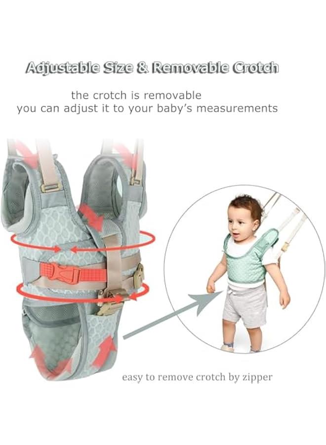 Handheld Baby Walking Harness, baby learning to walk safety belt, Adjustable Walker Safety Harness Assistant Belt for Toddler Infant Child 7-24 Month (Mint Green) - Image 4