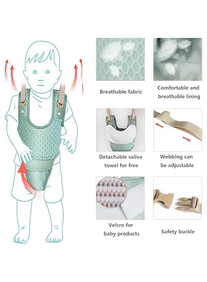Handheld Baby Walking Harness, baby learning to walk safety belt, Adjustable Walker Safety Harness Assistant Belt for Toddler Infant Child 7-24 Month (Mint Green) - Image 3