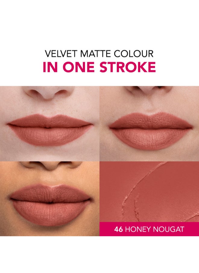BOURJOIS PARIS - Rouge Velvet The Lipstick - 46 - Honey Nougat, 2.4 G - Image 1
