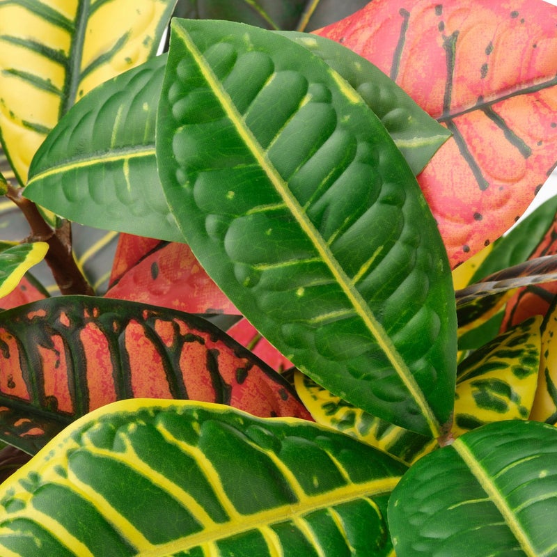 FEJKA Artificial Potted Plant with Colourful Leaves, Indoor/Outdoor, 12 cm Pot - Image 4