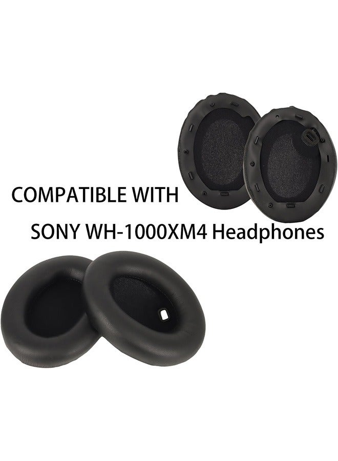 Replacement Earpads Cushions For Sony WH-1000XM4 Earpads Ear Cushions Black - Image 3