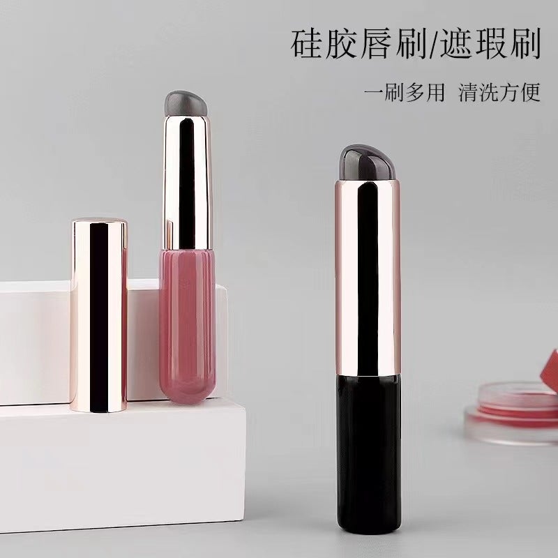 New Silicone Concealer Brush Finger-Like Nail Art Pen Portable Round Head Silicone Lip Brush Lipstick Brush Concealer - Image 2