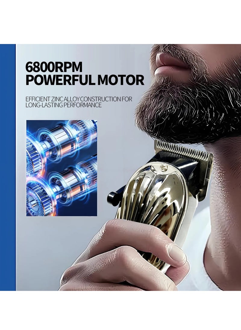 Generic - Professional Hair Clippers and Trimmers Set for Men – Precision Cutting System with Adjustable Length, Extended Battery Life & LED Display – Ideal for Barbers and Home Use - Image 1