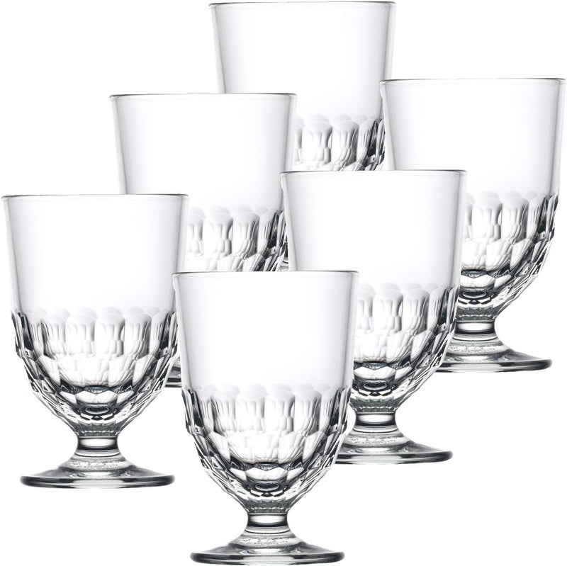 La Rochere Artois Water Glass Set of 6  Modern Drinking Glasses Set for Any Occasion  Upgrade Your Glassware with Our Dishwasher Safe Glasses 105 oz