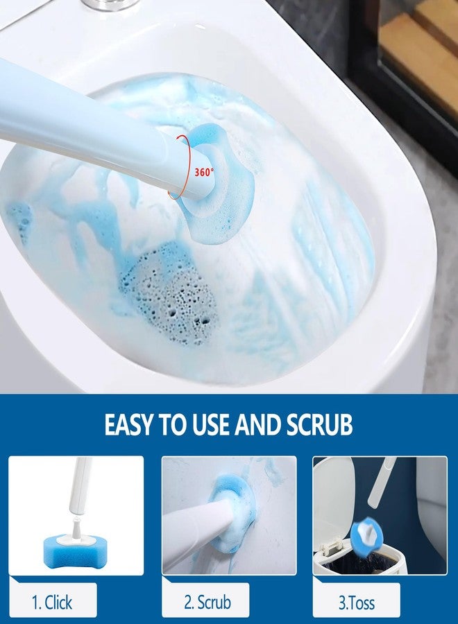 HOMEBETTER Disposable Toilet Brush with 112 Refills, Toilet Scrubbing System-Toilet Bowl Wand, Storage Caddy&Toilet Brush Refills for Effective Deep Scrub Toilet, Wall-Mount Toilet Brush, 1 Pack. - Image 5