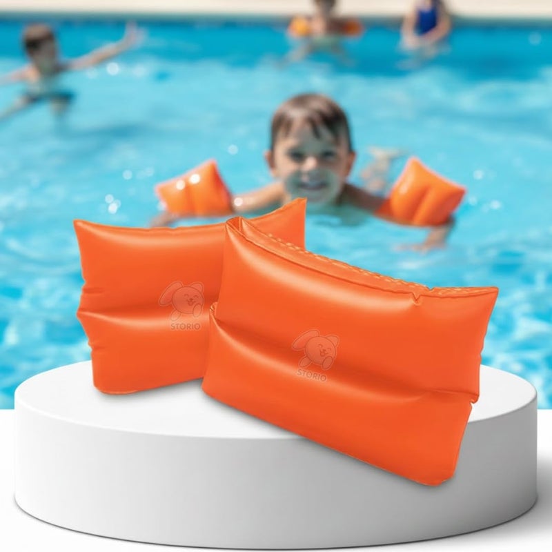 Storio Inflatable Swimming Arm Bands for Kids | Water Wings Floaties for Toddlers | Swim Floatation Sleeves for Boys & Girls | Pool Safety Arm Floats for Swimming Training & Fun (Age 3–6 Years) - Image 5