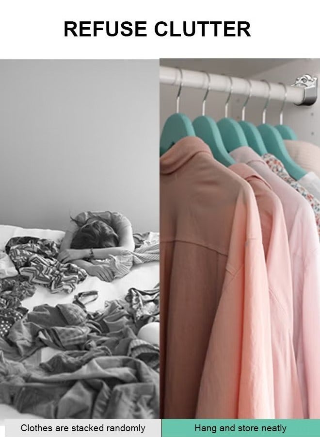 Heavy Duty Closet Pole Sockets, 4 Pack Stainless Steel Closet Rod End Supports,Rod Holder with Screws,Easy Installation Or Quick Removal Shower Curtain Hanging Tube Rod Bracket - Image 4