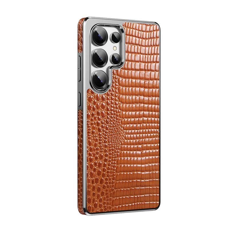 MagSafe Case | Leather Texture Drop Protection | Black | Shockproof Cover for Samsung Galaxy S23 Ultra - Image 5