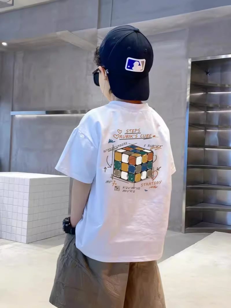 Pure Cotton Boys' Round Neck Short-Sleeved T-Shirt 2026 New Style Kidsren'S Loose-Fitting Bottoming Shirt For Older Kidsren Trendy Half-Sleeved Top - Image 3