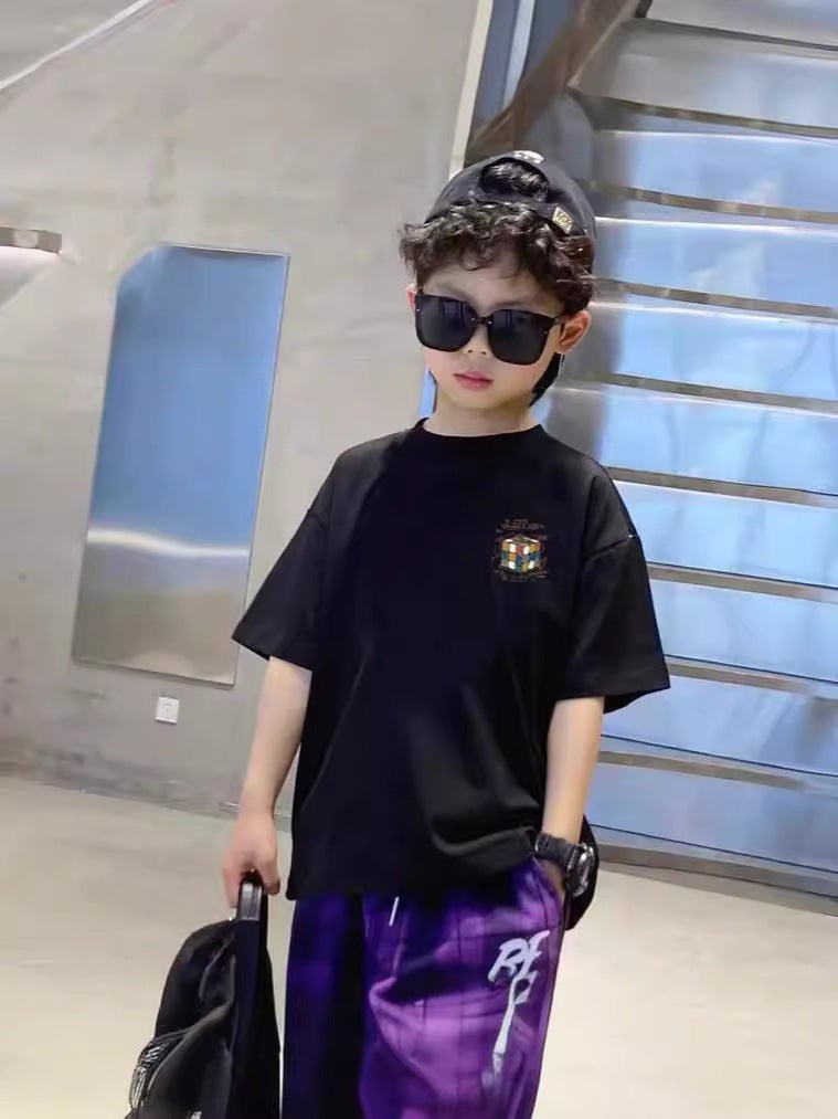Pure Cotton Boys' Round Neck Short-Sleeved T-Shirt 2026 New Style Kidsren'S Loose-Fitting Bottoming Shirt For Older Kidsren Trendy Half-Sleeved Top - Image 5