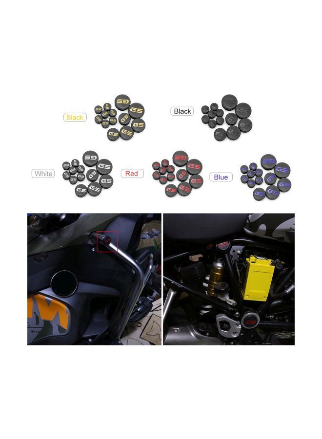 NIBEMINENT 13-Piece Replacement Hole Frame Protective Cover For BMW R1200GS LC Adventure (2013-2016) - Image 3