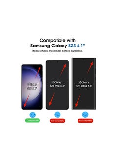 Amfilm amFilm (2 Pack) OneTouch Tempered Glass Screen Protector for Samsung Galaxy S23 5G 6.1 Inch, 9H Hardness with 2 Pack Tempered Glass Camera Lens Protector, Easiest to Installation and Bubble Free  - Image 2
