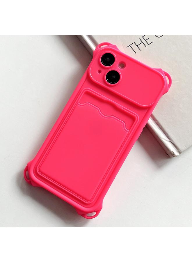 S-TOP Case For iPhone 14 Plus Shockproof Card Slot Frosted TPU Phone Case - Image 1