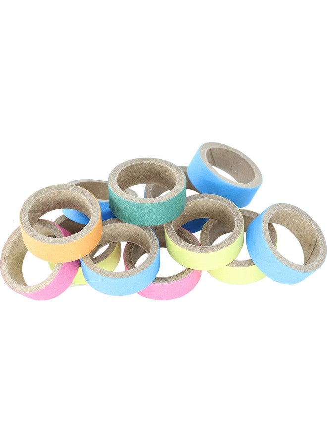 Bonka Bird Toys 3160 (Pk12) 1" Chew Bagels, Parrot Foot Talon Craft Cage Toy, Conure, Lories, Lorikeets, And Similar - Image 1