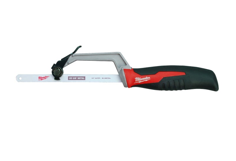 Milwaukee 48-22-0012 Compact Hand Operated Hack Saw w/ Tool-Less Blade Change (10 Inch Blade Included) - Image 1