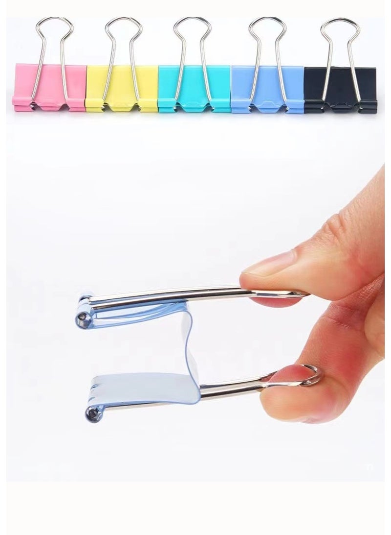 40-Piece Binder Clips 19mm Multicolor - Image 2