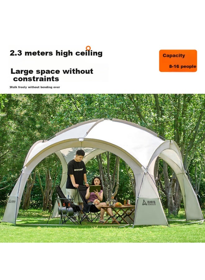 Suncojia Mongolian Yurt Dome, Outdoor Tent, Large Sunshade Canopy, Wilderness Camping, Rain Protection, Sun Protection, Spherical Pavilion, Large Size - Image 1