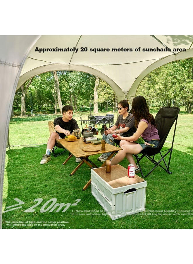 Suncojia Mongolian Yurt Dome, Outdoor Tent, Large Sunshade Canopy, Wilderness Camping, Rain Protection, Sun Protection, Spherical Pavilion, Large Size - Image 3