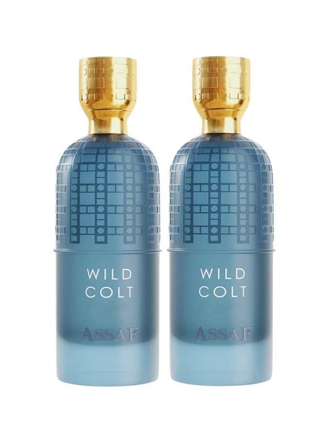ASAAF 2 Pieces Wild Colt Perfume For Men 200ml EDP - Image 1