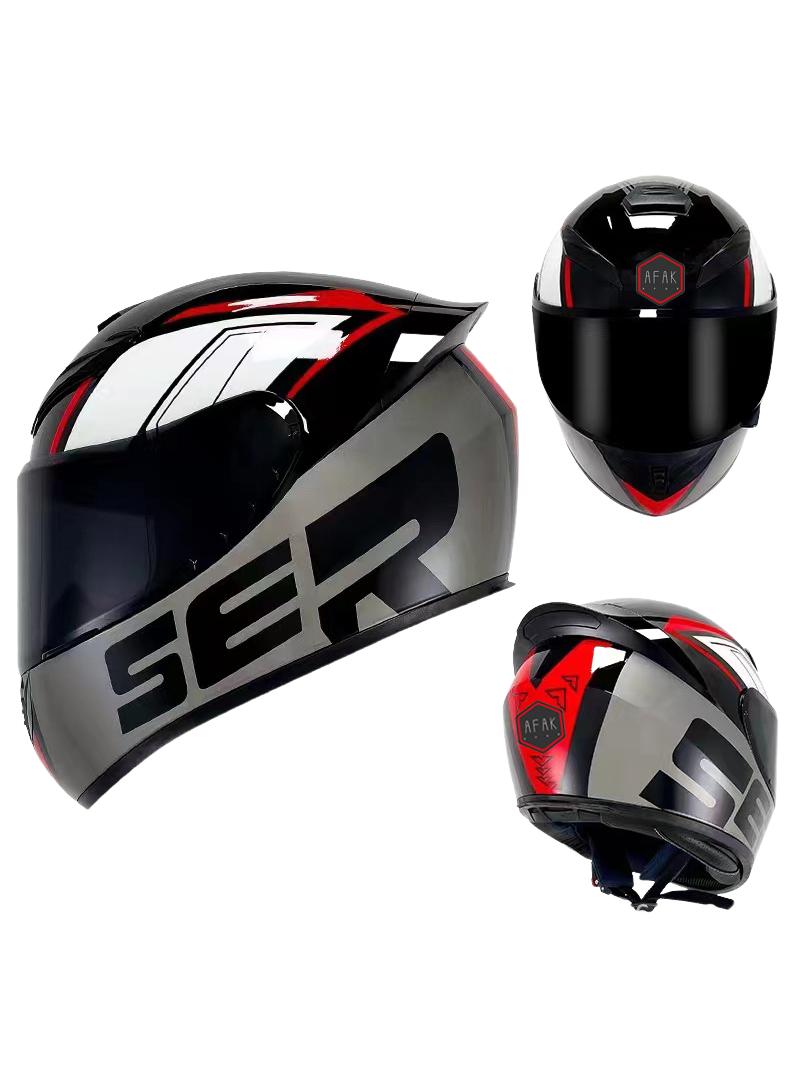 general Full Face Motorbike Helmet Motorcycle Adult Rider Biker Sports Crash Helmet - Image 1