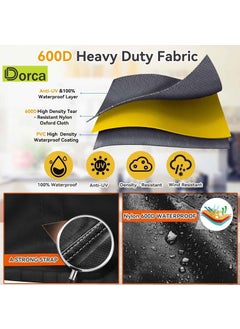 Dorca Dorca Waterproof Dust Cover for_Butterfly_Smart 750W Mixer Grinder Durable Nylon 600D Material Protects Keeps Your Device Like New Black 23L 23D 30H CM  - Image 3