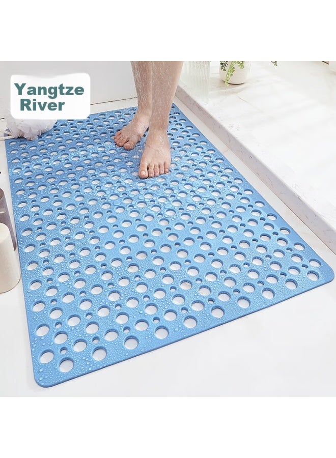 Dajiang Bathroom Non-slip Mat, Shower, Bathroom Elderly Bathing Anti-fall Floor Mat 60x90cm, Blue - Image 1
