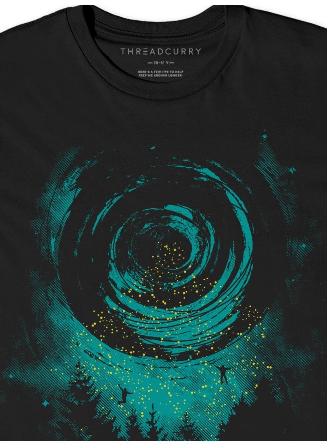 THREADCURRY تي شيرت THREADCURRY After Life Fun Comic Cotton Graphic Printed Tshirt للأولاد  - Image 3