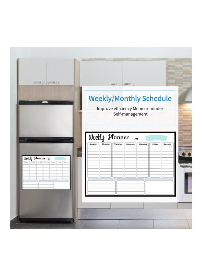 إسكدنيا لوحى كتابة بيضاء مغناطيسية بخاصية المسح يمكنك مسحها بنفسك أبيض - Image 3