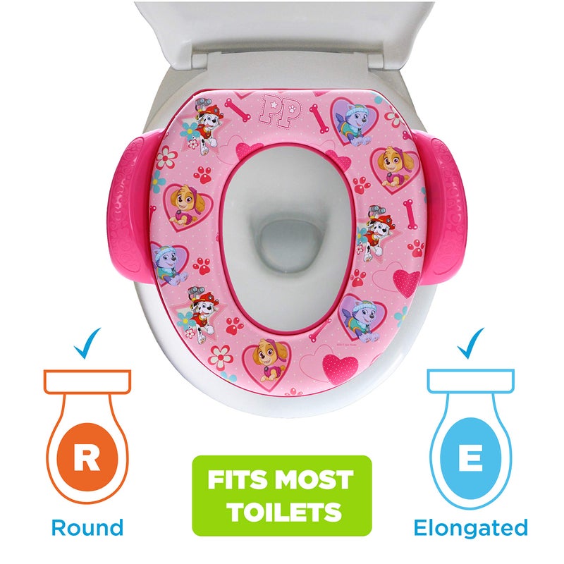 ginsey Nickelodeon Paw Patrol "Skye and Everest" Soft Potty Seat for Toilet Training Kids, Pink, Standard - Image 5