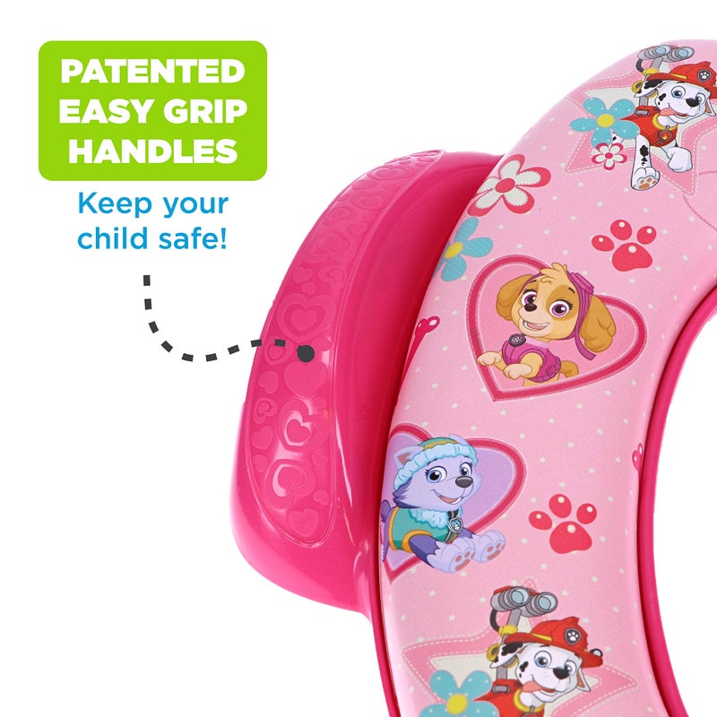 ginsey Nickelodeon Paw Patrol "Skye and Everest" Soft Potty Seat for Toilet Training Kids, Pink, Standard - Image 2