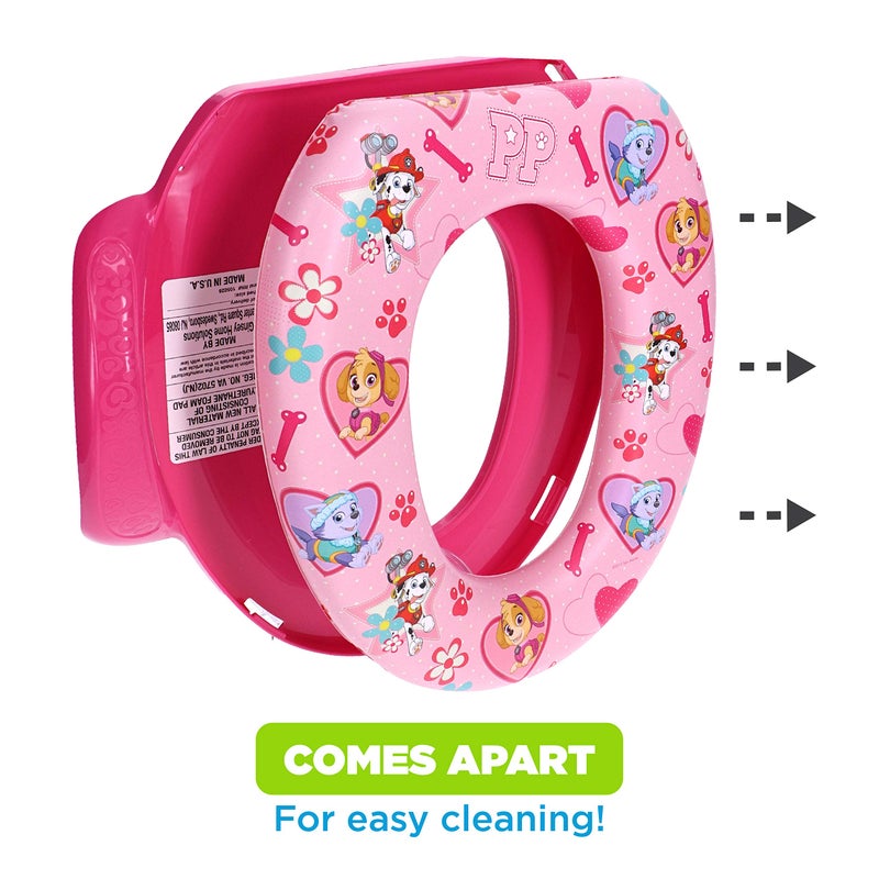 ginsey Nickelodeon Paw Patrol "Skye and Everest" Soft Potty Seat for Toilet Training Kids, Pink, Standard - Image 3