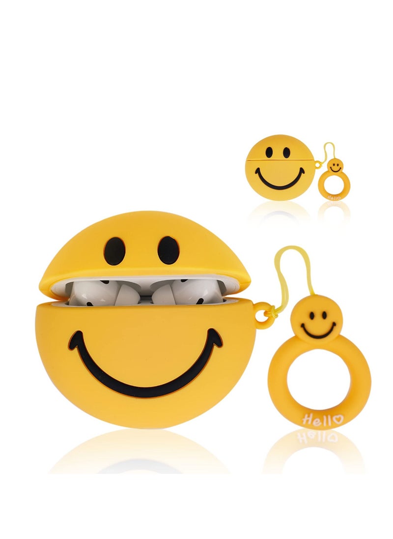 Y&D - Smiley Face Case Cover Compatible with for Case Soft TPU Silicone Shockproof for New 3D Cute Fun Aesthetic Preppy Anti-Lost Design - Image 1