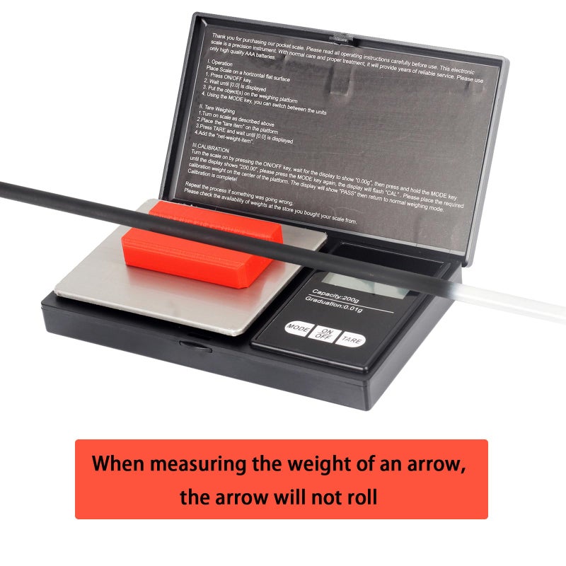 Fenjaner Archery Scale Arrows Scales Draw Weight Scale Grain/Gram Scales Portable Digital Arrow Scale - Image 2