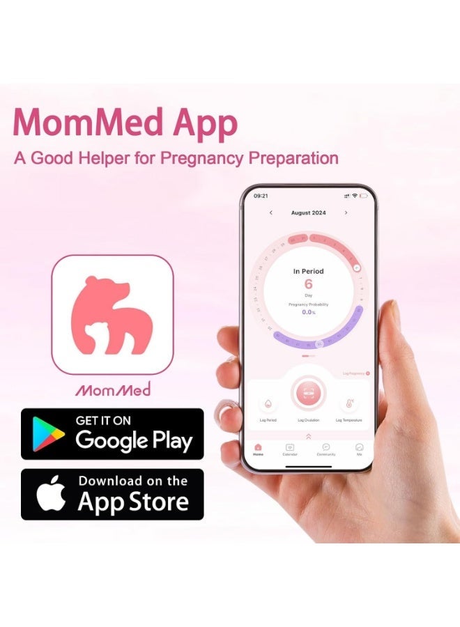 MomMed Pregnancy Test, 5 HCG Home Pregnancy Midstream Test, Accurately Detect Early Pregnancy, High Sensitivity Result for Women Home Testing - Image 2