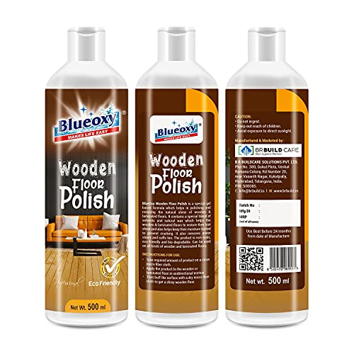 BLUEOXY Wooden & Laminate Floor Polish Gel | Conditione r| Floor Shiner | High Gloss | Wooden Floor Maintainer | Extends Life of Wooden Floors | Ecological Formulation | 500 ML | QTY 1 - Image 5