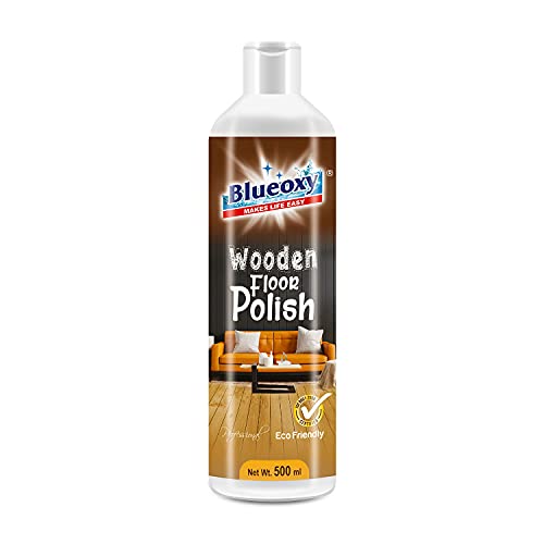 BLUEOXY Wooden & Laminate Floor Polish Gel | Conditione r| Floor Shiner | High Gloss | Wooden Floor Maintainer | Extends Life of Wooden Floors | Ecological Formulation | 500 ML | QTY 1 - Image 1